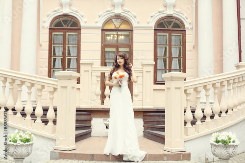 bride and groom in an old mansion © kichigin19