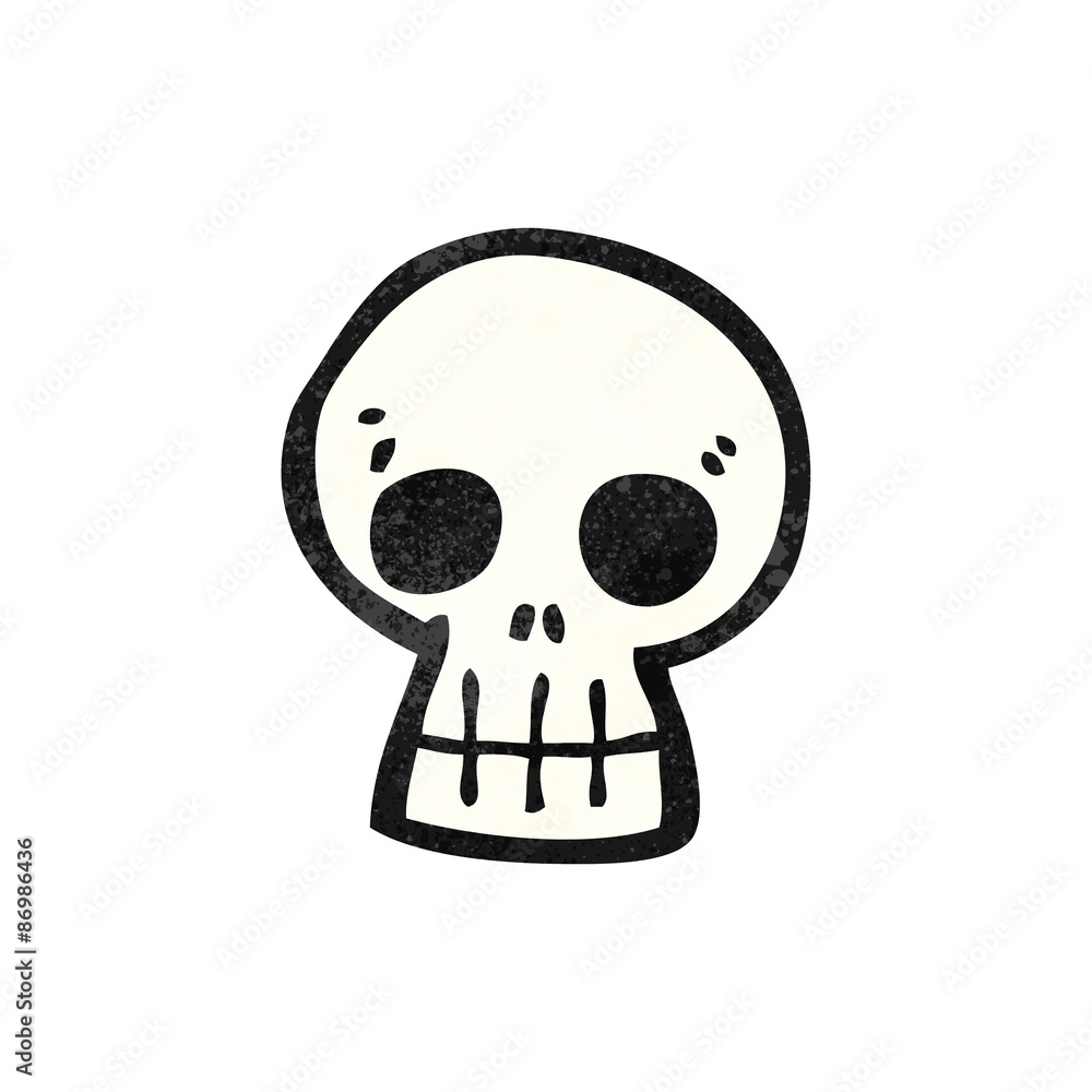 Fototapeta premium cartoon skull