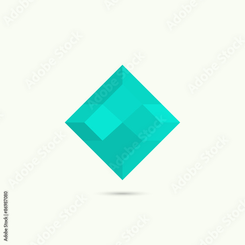 Abstract vector logo design template.