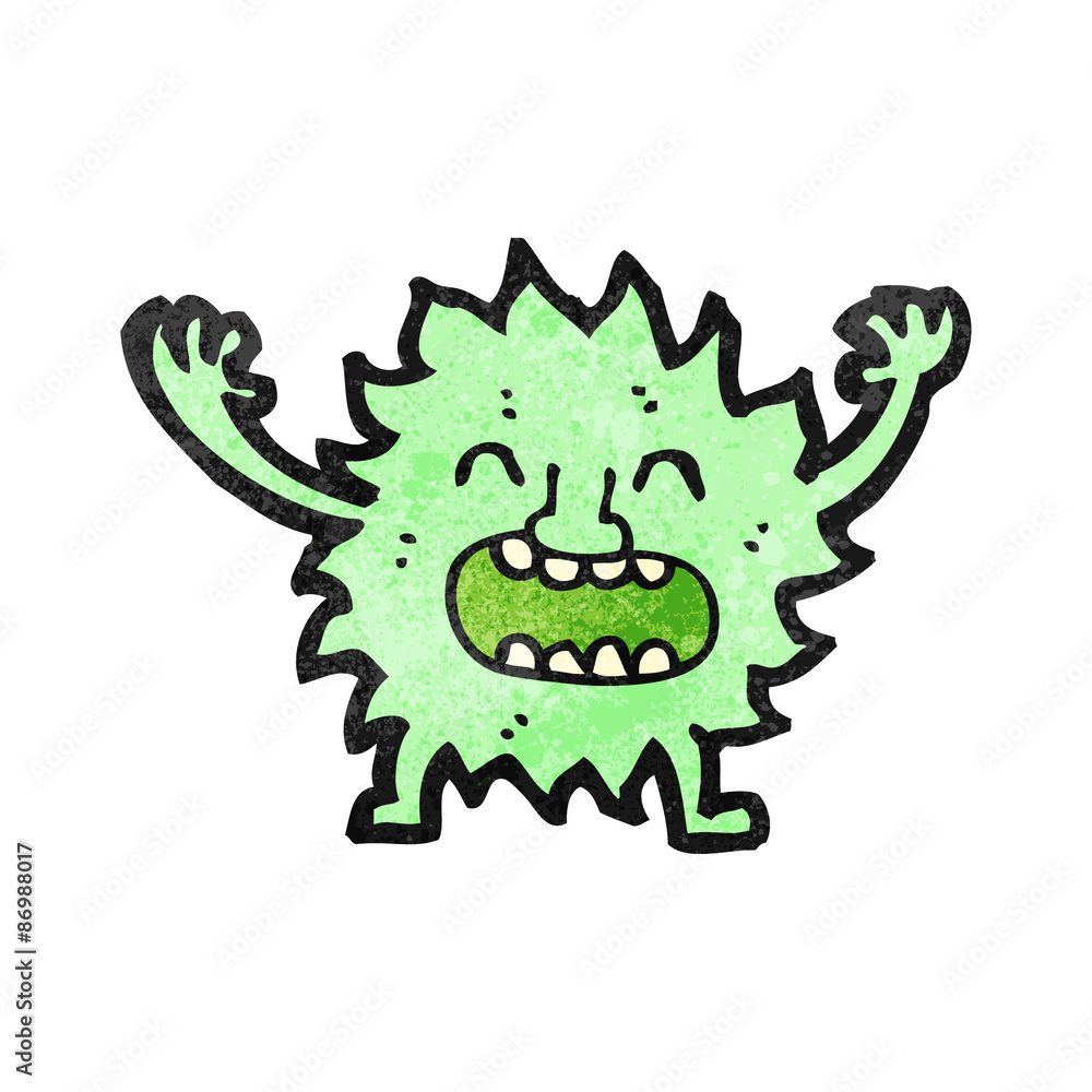 cartoon furry little monster cartoon furry little monster