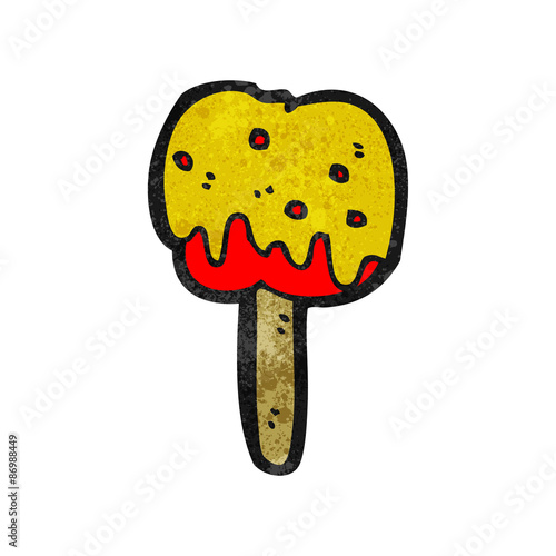 cartoon toffee apple
