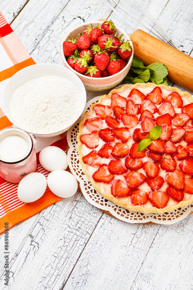 Homemade Strawberry cake Homemade Strawberry cake
