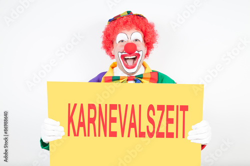karnevalszeit mit Clown