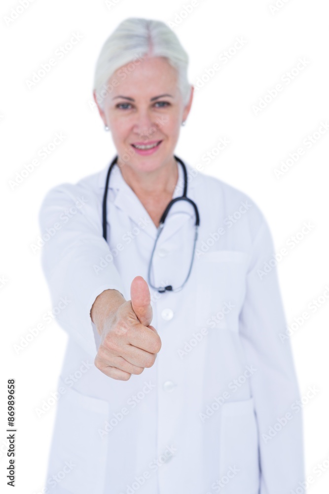 Smiling doctor with stethoscope Smiling doctor with stethoscope