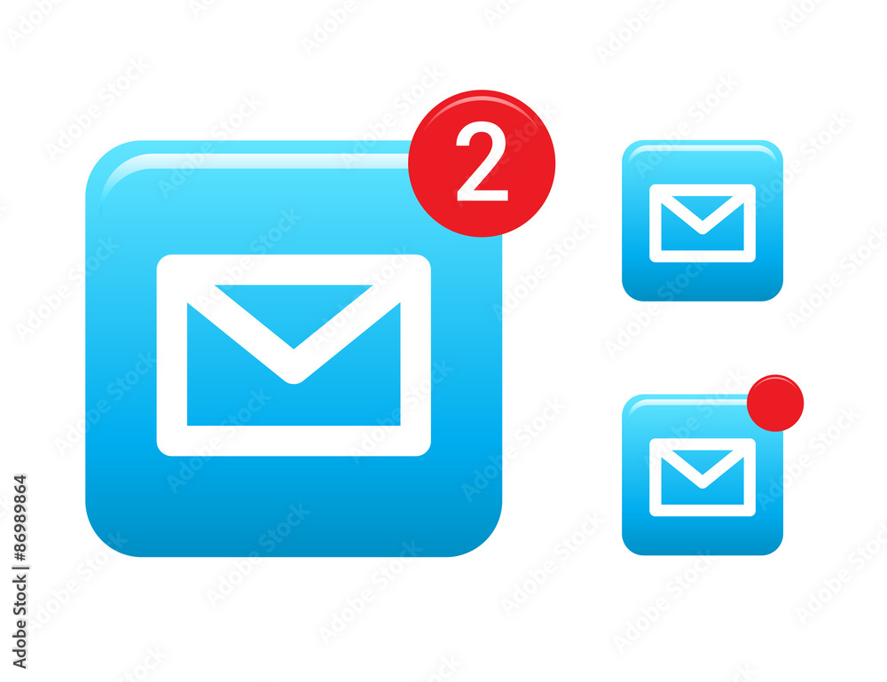 Message & Mail Notification Icon Message & Mail Notification Icon