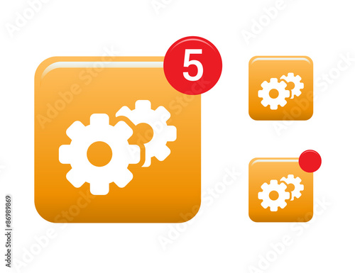 Configuration, Update & Support Icons