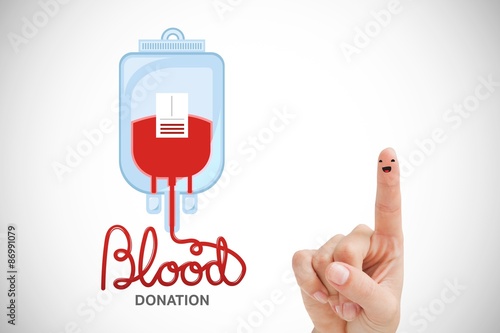 Composite image of blood donation