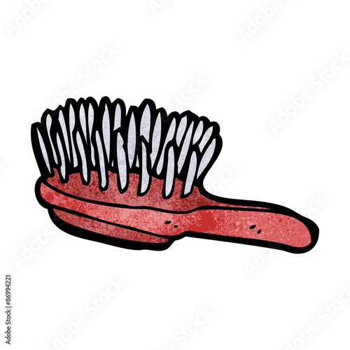 cartoon hairbrush