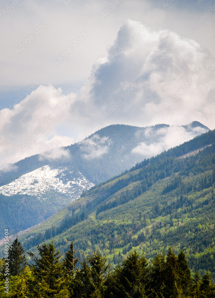 Hazy Morning at North Cascades National Park Hazy Morning at North Cascades National Park