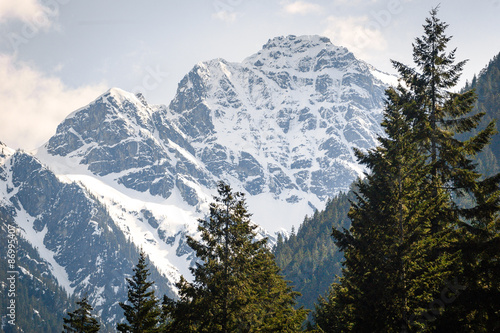 Snow Capped Mountains at North Cascades National Park © Zack Frank