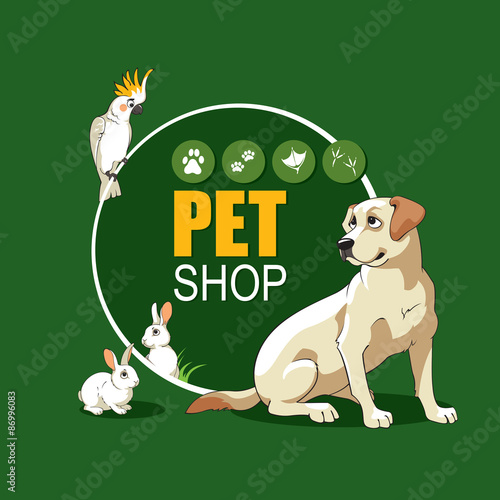 Pet shop poster design