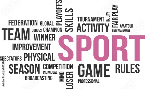 word cloud - sport
