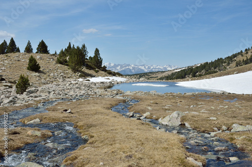 Fototapeta Naklejka Na Ścianę i Meble -  Glacial landscape of the Madriu-Perafita-Claror valley