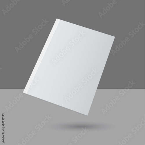 Hovering Blank empty magazine