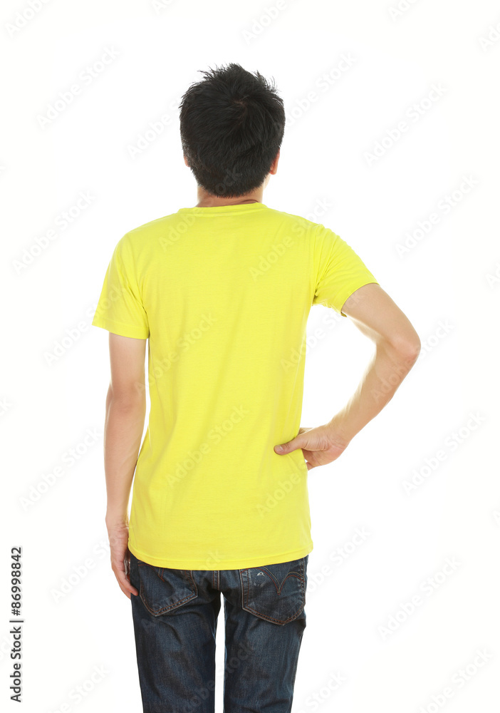 Fototapeta premium man with blank t-shirt