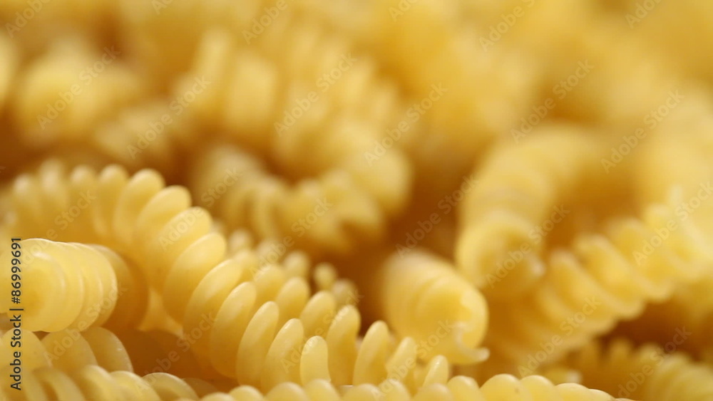 Delicious italian fusilli/ spirelli pasta rotation Delicious italian fusilli/ spirelli pasta rotation