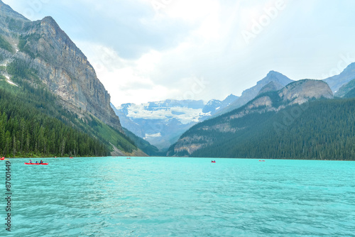 Mountains and lake view