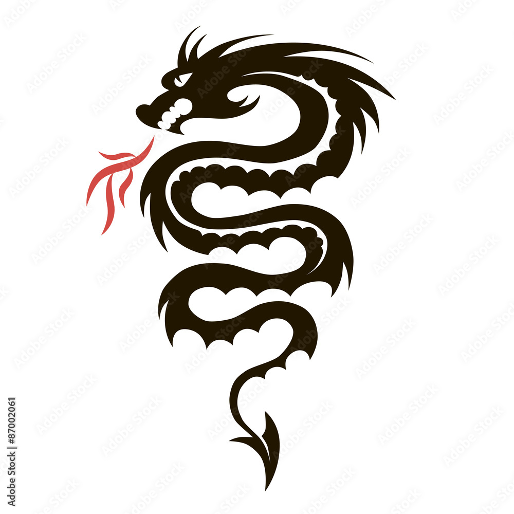 Dragon Tattoo Vector Dragon Tattoo Decorative PNG and Vector with  Transparent Background for Free Download
