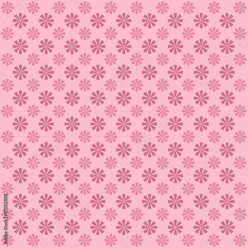 Classic vintage flower pattern on pink background