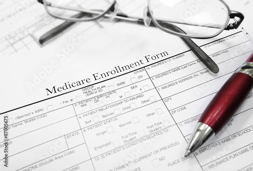 Medicare enrollment form photo