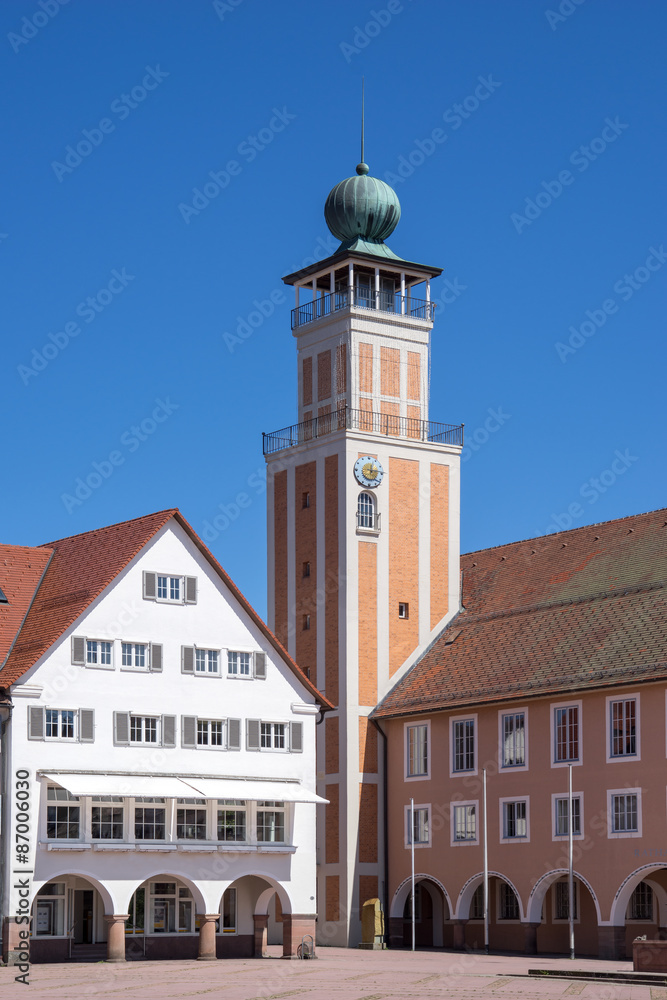 Rathaus am Marktplatz in Freudenstadt 