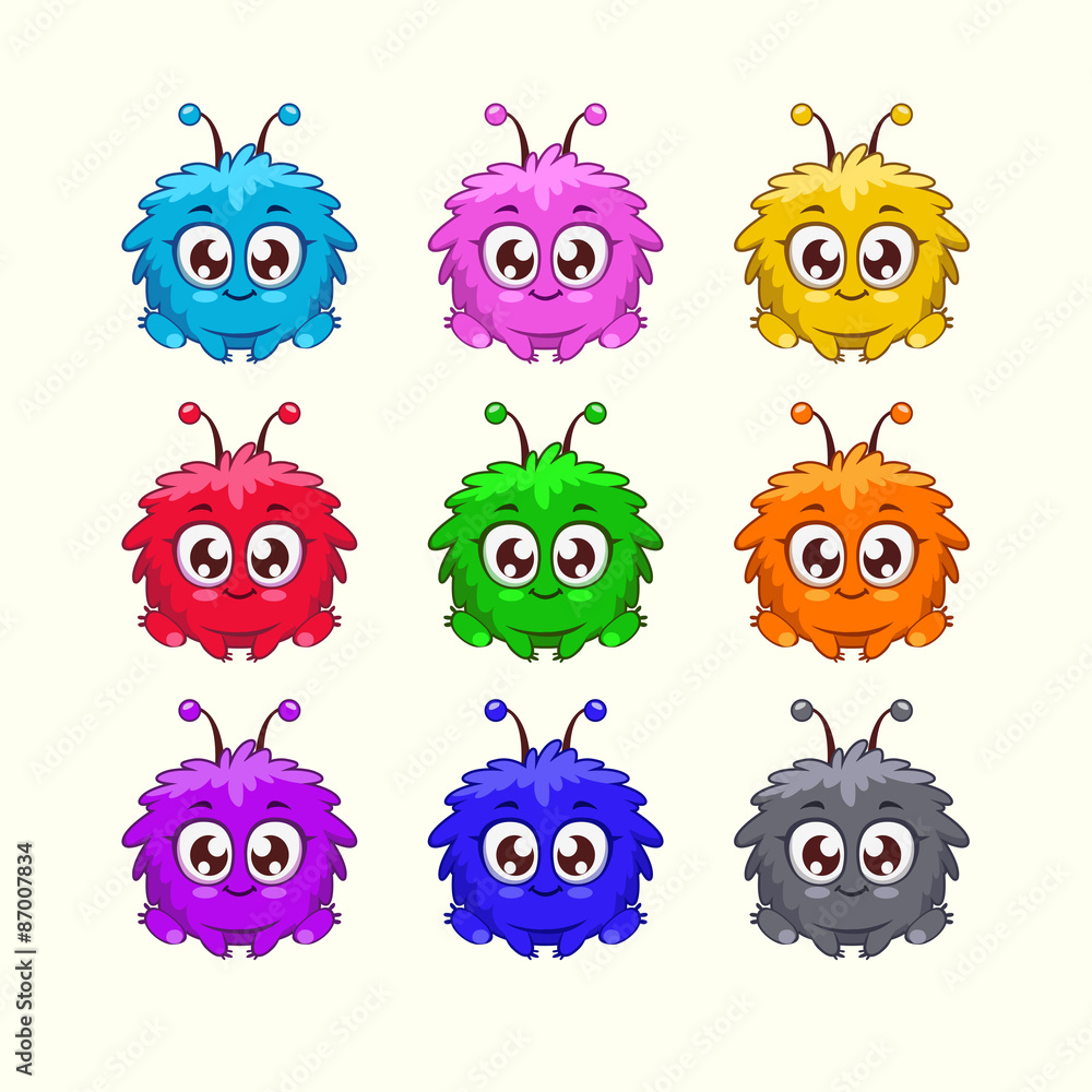 Colorful characters Colorful characters