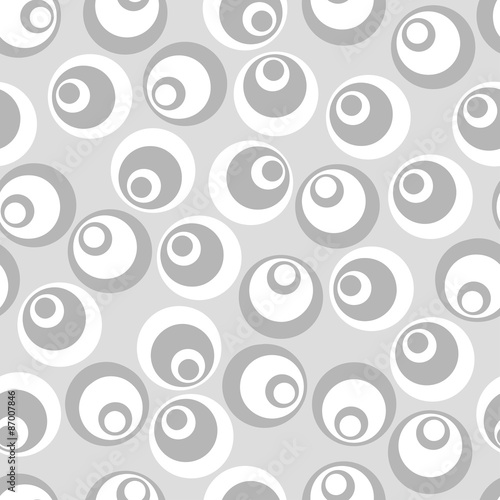 Psychedelic circles background. Seamless pattern.Vector.                                           