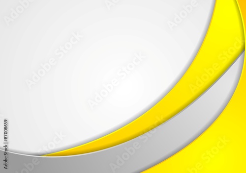 Bright wavy corporate abstract design
