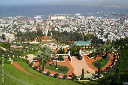 Israele,Haifa,giardini Bahai.