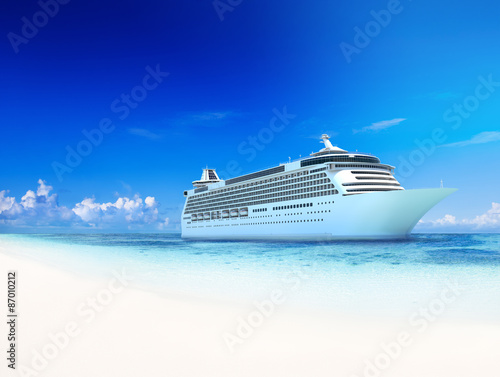Tableau sur toile Cruise Destination Ocean Summer Island Concept