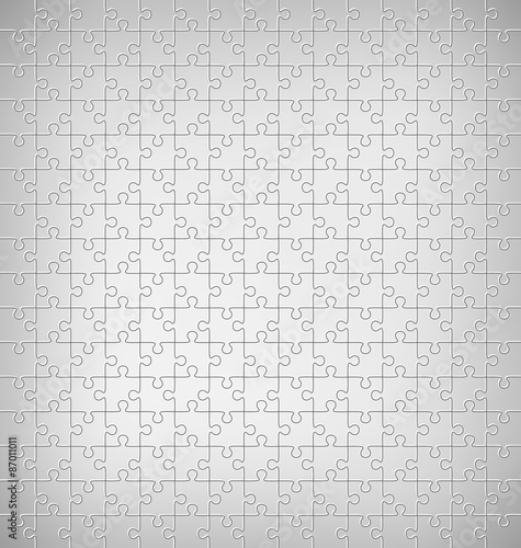 Jigsaw Puzzle Pattern on Grayscale Background