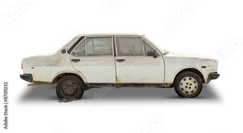 Obraz  z motywem Old Car (Clipping Path Included)