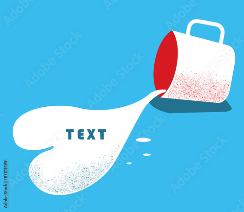 love card.Vector image with abstract coffee heart for text