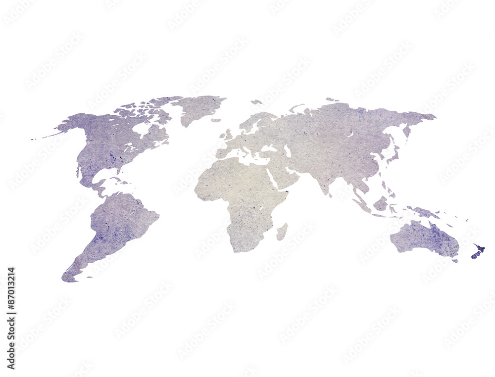 Naklejka premium scratch vintage world map.