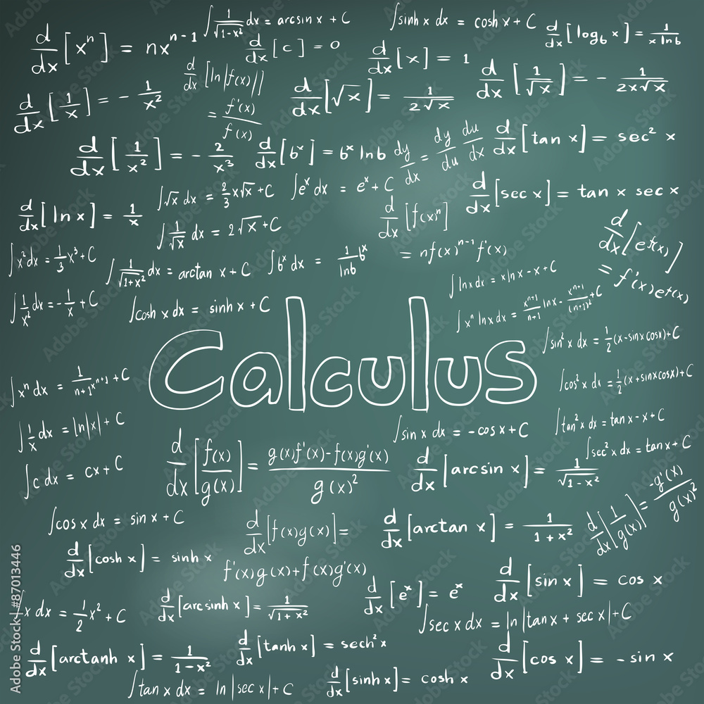 Vetor de Doodle math formulas. Handwritten mathematical equations