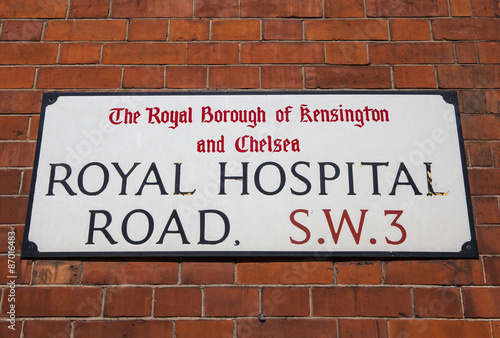 Royal Hospital Road in Chelsea