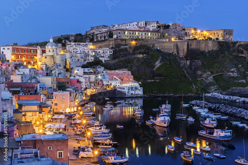 Marina della Corricella in Procida in Italy photo