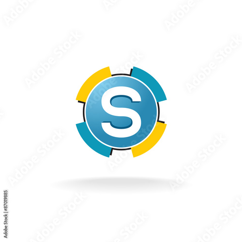 Letter S tech logo