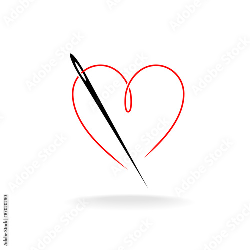 Needle thread logo