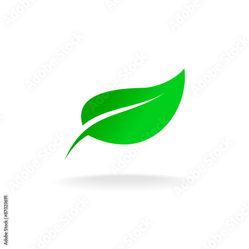 Green leaf symbol