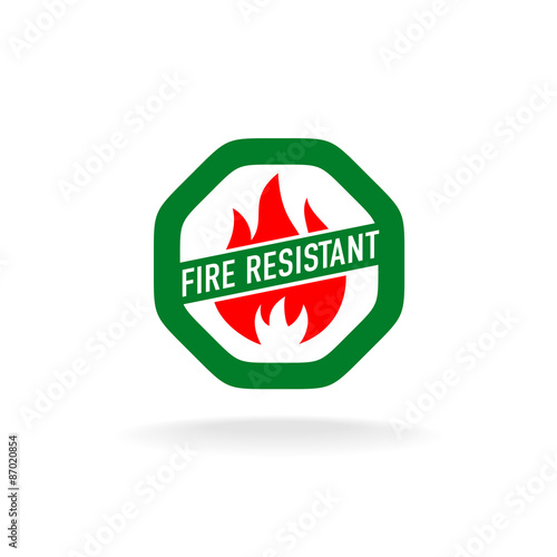 Fire resistant icon