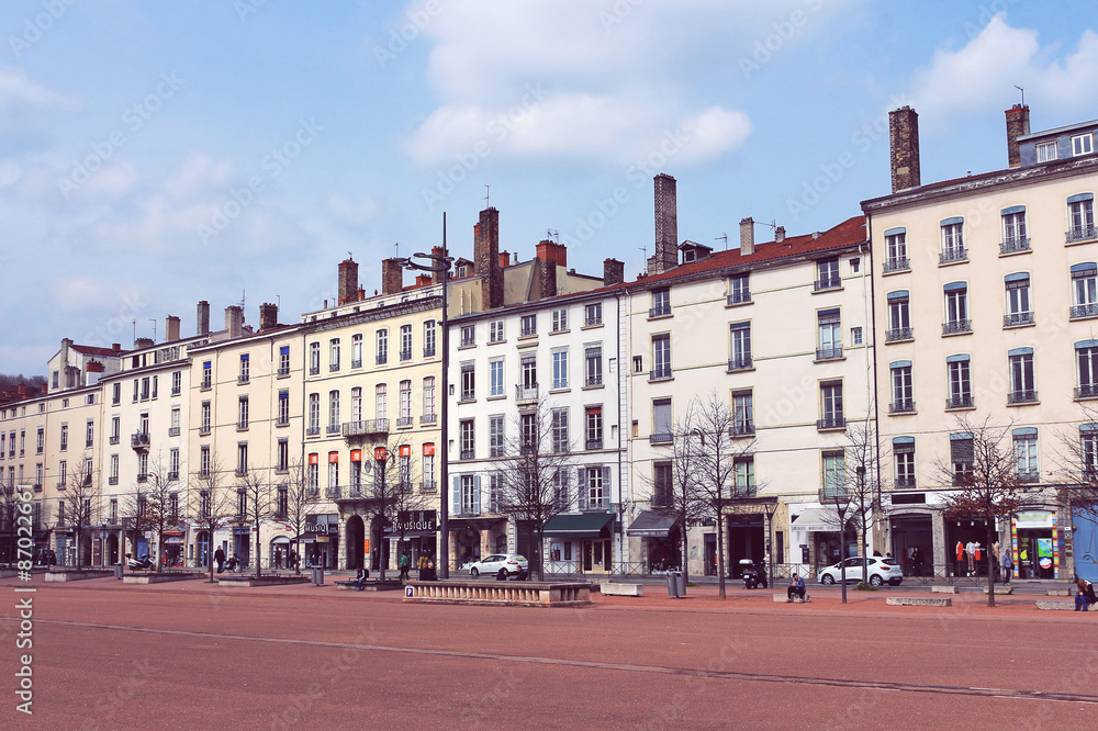 Naklejka premium Lyon - Place Bellecour