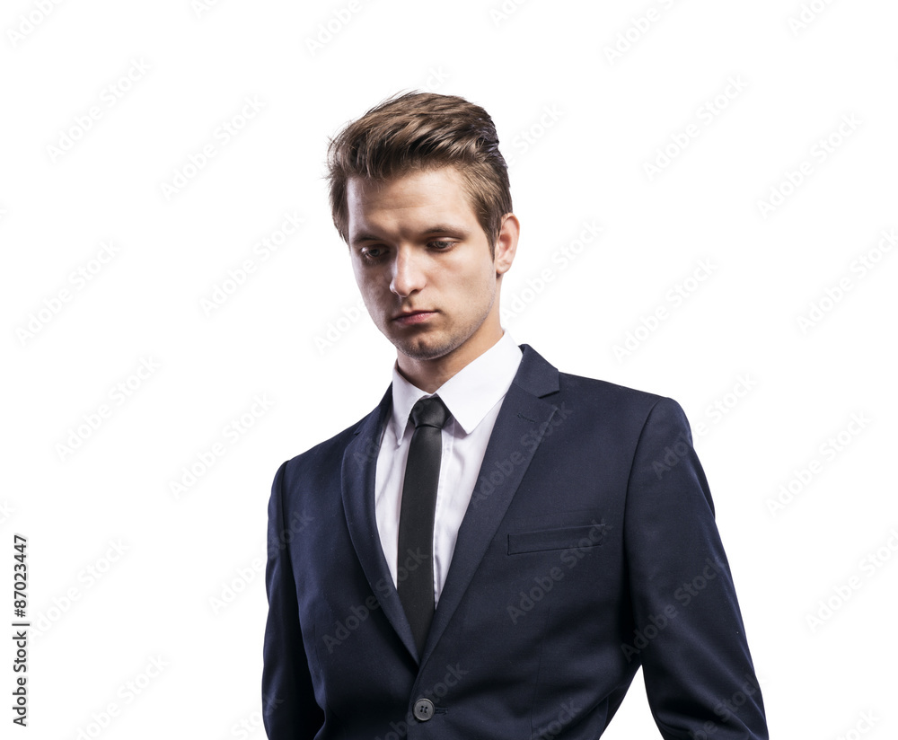 Young handsome businessman. Young handsome businessman.
