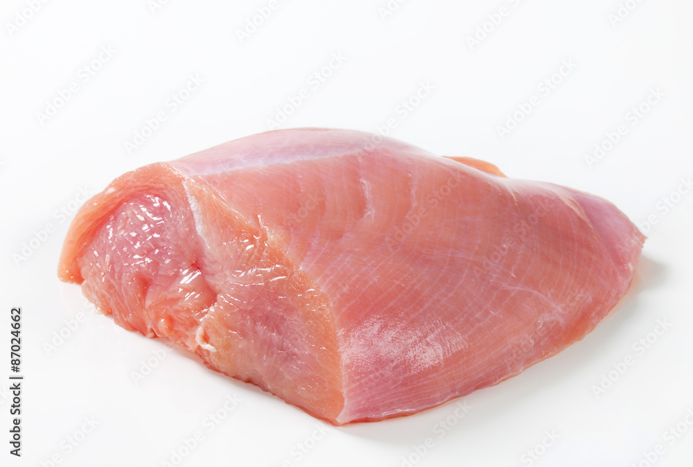 Raw turkey breast