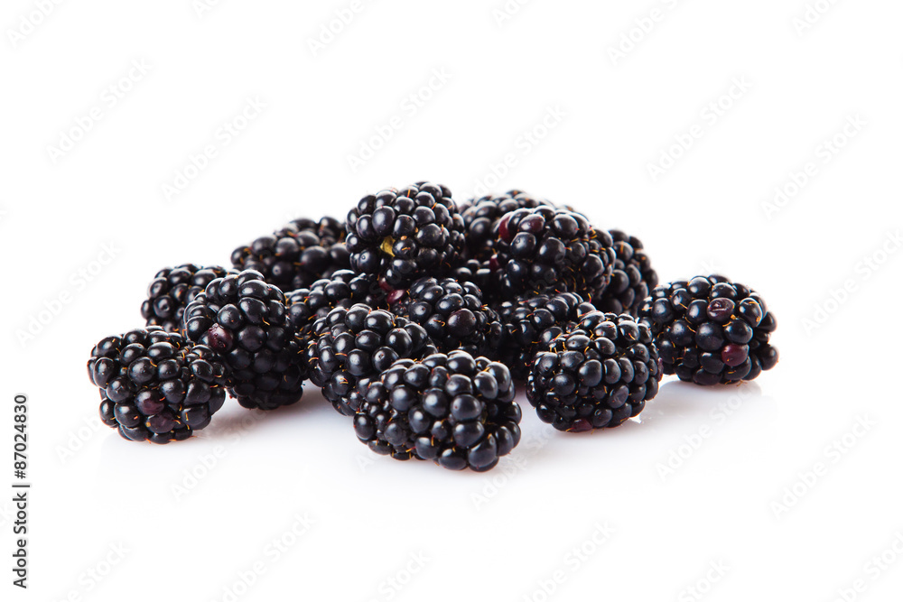 Blackberry isolated on white background Blackberry isolated on white background