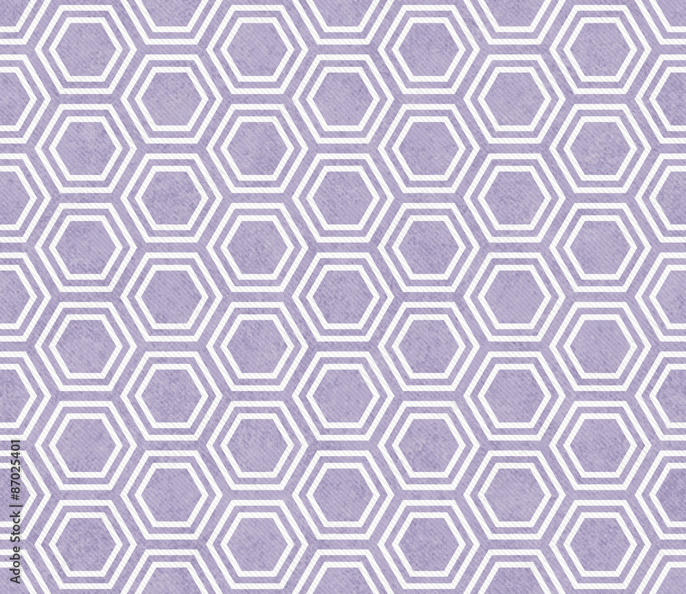 Purple and White Hexagon Tile Pattern Repeat Background Purple and White Hexagon Tile Pattern Repeat Background