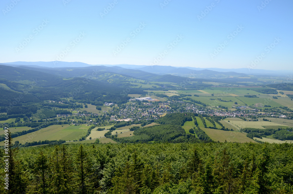 View of the city (Zlate Hory, Czech Republic)