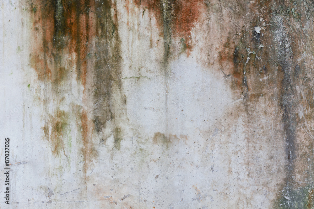 Fototapeta premium Old ruined and staind grungy wall texture