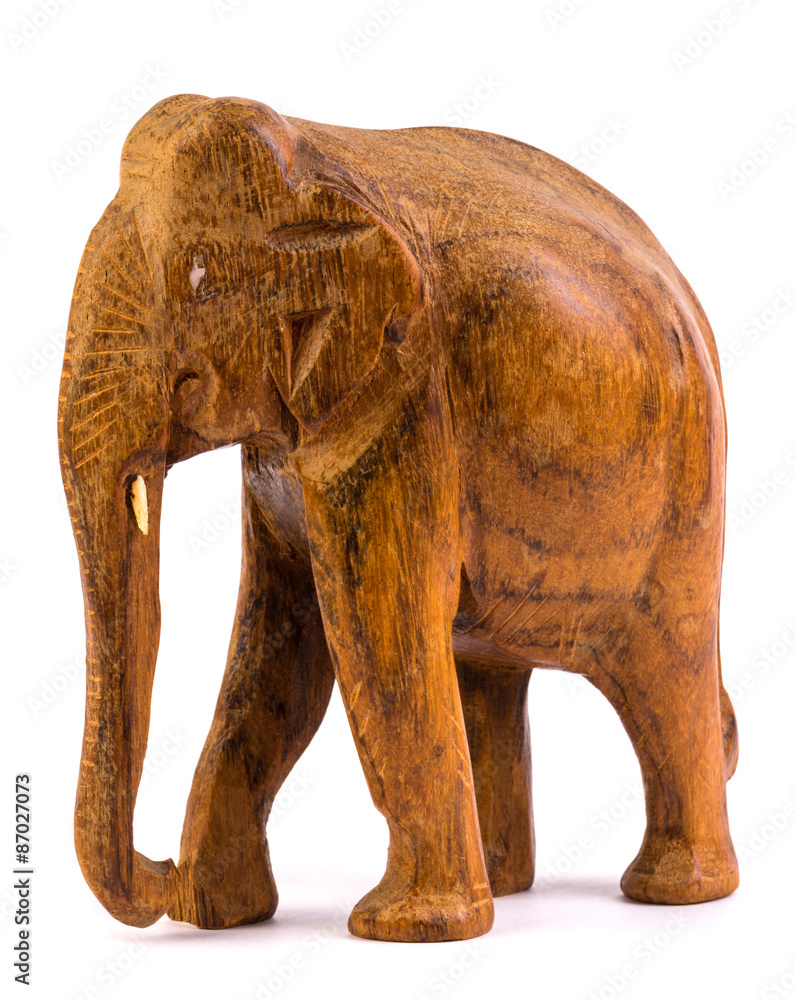 Wooden elephant figurine Wooden elephant figurine