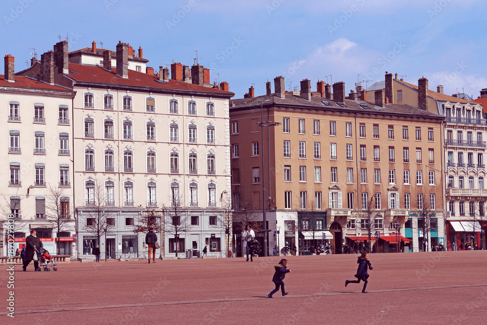 Obraz premium Lyon - Place Bellecour